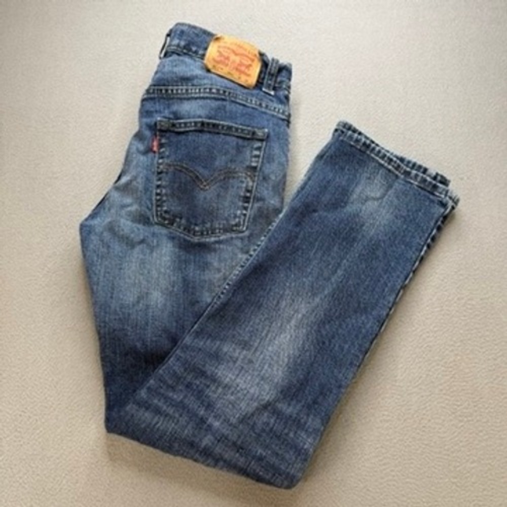 Levi 511 Slim Jeans Womens 18R (FIT 30x30) Blue Casual Faded Denim Trousers